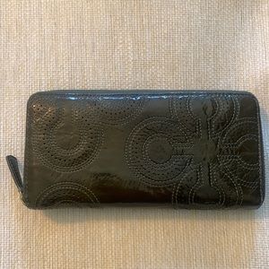 Dark Green Coach Wallet
